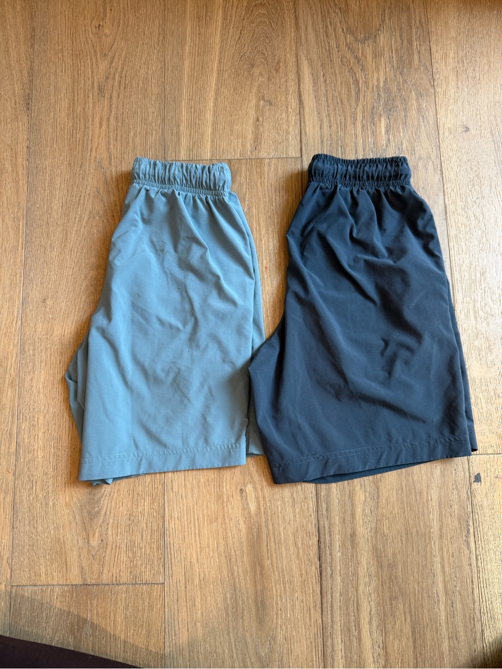 Free Fly Apparel Kids Performance Shorts - Blue Green & Navy M 10/12